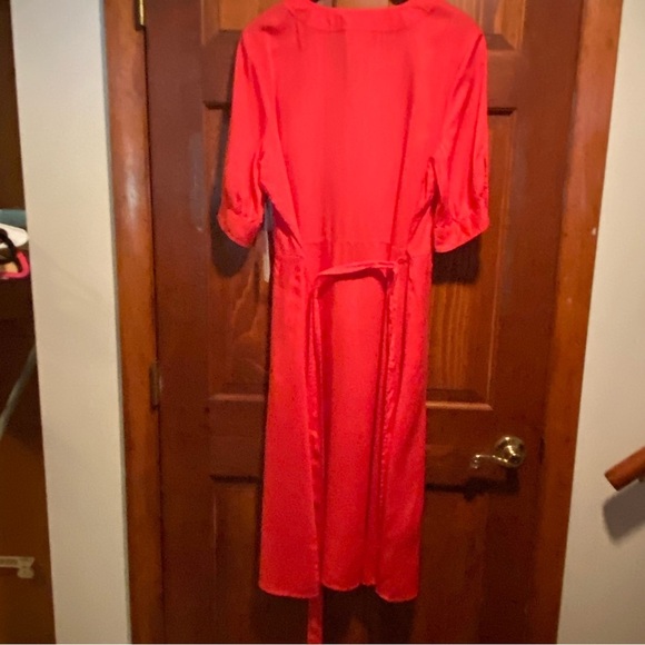 NEW Liz Claiborne Teaberry Short Sleeve Shirt Dress Belted 14 - NWT - Picture 7 of 15